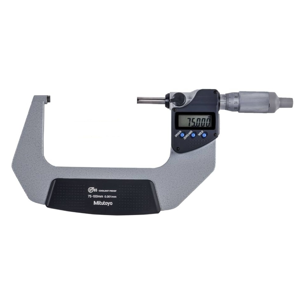 ดิจิตอลไมโครมิเตอร์  เฉพาะรุ่นส่งข้อมูลเข้า PC  MITUTOYO Coolant Proof Micrometers with Ratchet Thimble  With SPC Output   Series 293  293 237 30 ยาว 75 100 มิล