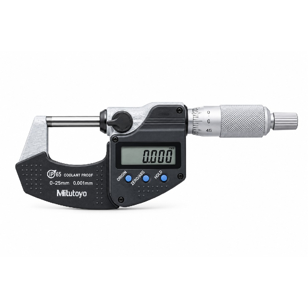 ดิจิตอลไมโครมิเตอร์หน่วยมิล MITUTOYO Coolant Proof Micrometers Ratchet Stop Type 293 240 30