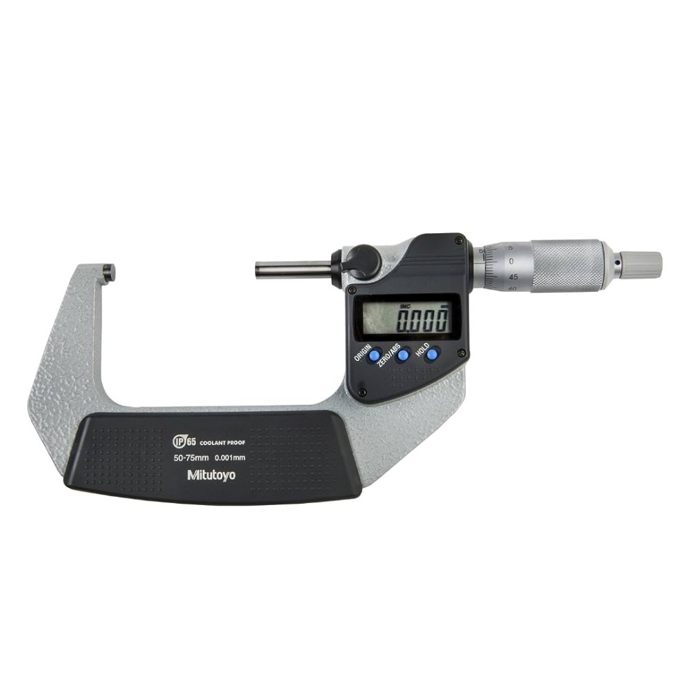 ดิจิตอลไมโครมิเตอร์  เฉพาะรุ่นไม่สามารถส่งข้อมูลเข้า PC  MITUTOYO Coolant Proof Micrometers with Ratchet Thimble  Without SPC Output   Series 293  293 246 30 ยาว 50 75 มิล