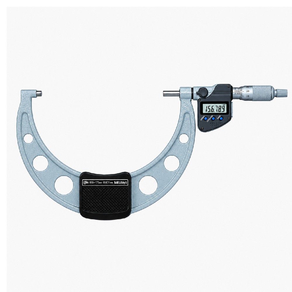 ดิจิตอลไมโครมิเตอร์หน่วยมิลพร้อมช่องเสียบสัญญาณ MITUTOYO Coolant Proof Micrometers Ratchet Stop Type with SPC Output 293 251 30