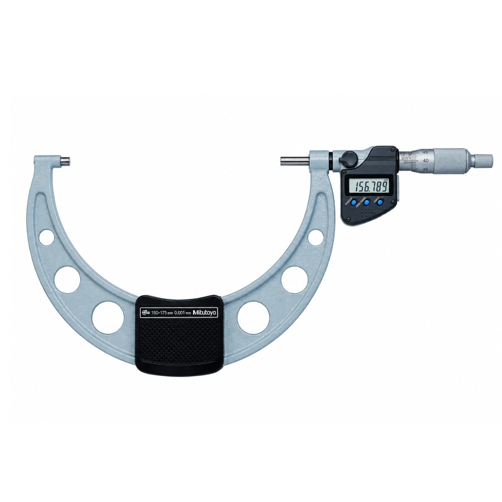 ดิจิตอลไมโครมิเตอร์หน่วยมิลพร้อมช่องเสียบสัญญาณ MITUTOYO Coolant Proof Micrometers Ratchet Stop Type with SPC Output 293 253 30