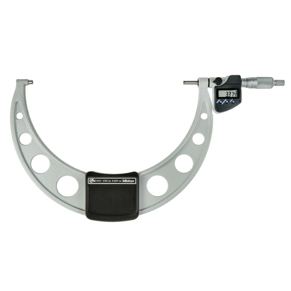 ดิจิตอลไมโครมิเตอร์หน่วยมิลพร้อมช่องเสียบสัญญาณ MITUTOYO Coolant Proof Micrometers Ratchet Stop Type with SPC Output 293 255 30