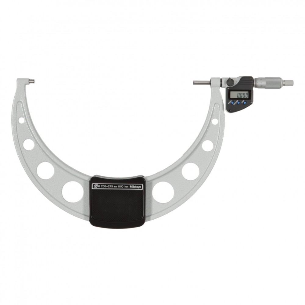 ดิจิตอลไมโครมิเตอร์หน่วยมิลพร้อมช่องเสียบสัญญาณ MITUTOYO Coolant Proof Micrometers Ratchet Stop Type with SPC Output 293 256 10