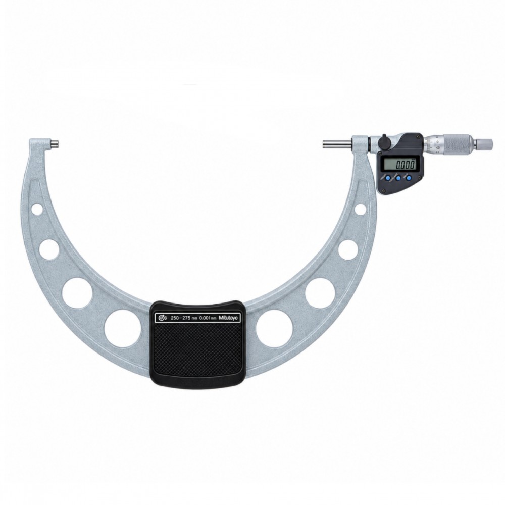 ดิจิตอลไมโครมิเตอร์หน่วยมิลพร้อมช่องเสียบสัญญาณ MITUTOYO Coolant Proof Micrometers Ratchet Stop Type with SPC Output 293 257 10