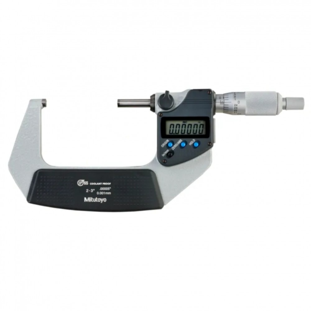 ดิจิตอลไมโครมิเตอร์หน่วยมิลและนิ้วพร้อมช่องเสียบสัญญาณ MITUTOYO Coolant Proof Micrometers Ratchet Stop Type with SPC Output 293 332 30