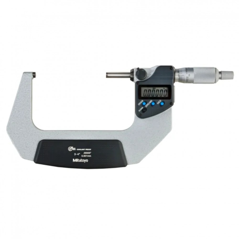 ดิจิตอลไมโครมิเตอร์หน่วยมิลและนิ้วพร้อมช่องเสียบสัญญาณ MITUTOYO Coolant Proof Micrometers Ratchet Stop Type with SPC Output 293 333 30