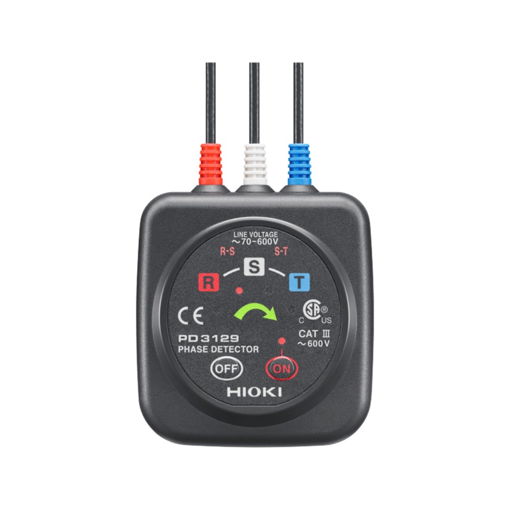 เครื่องวัดลำดับเฟส HIOKI PD3129 แบบไม่สัมผัสสาย CAT III 600V
