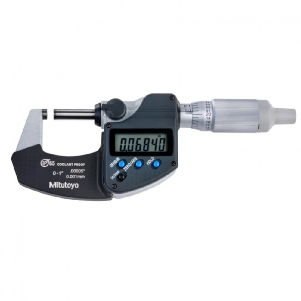 ดิจิตอลไมโครมิเตอร์  เฉพาะรุ่นไม่สามารถส่งข้อมูลเข้า PC  MITUTOYO Coolant Proof Micrometers with Ratchet Thimble  Without SPC Output   Series 293  293 344 30 ยาว 0 1  0 25มิล