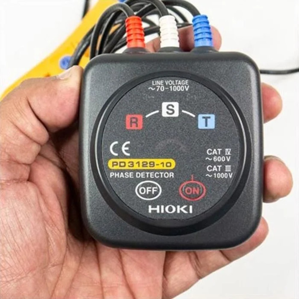 เครื่องวัดลำดับเฟส HIOKI PD3129 10 แบบไม่สัมผัสสาย CAT IV 600V