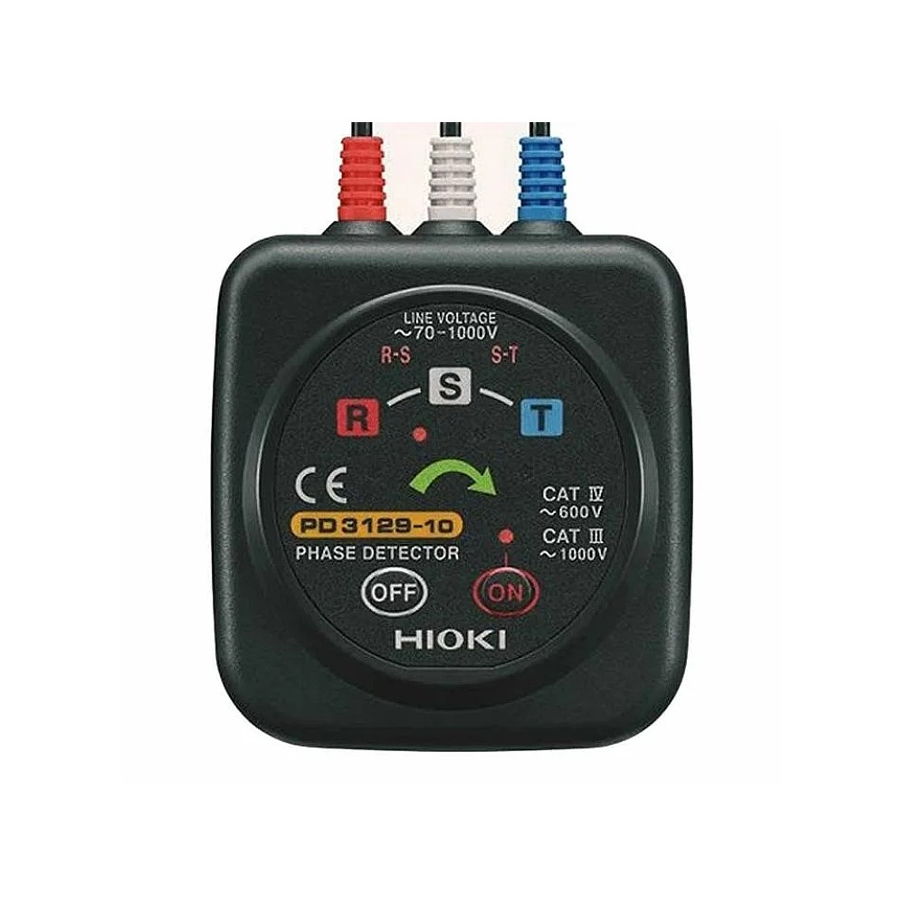 เครื่องวัดลำดับเฟส HIOKI PD3129 10 แบบไม่สัมผัสสาย CAT IV 600V