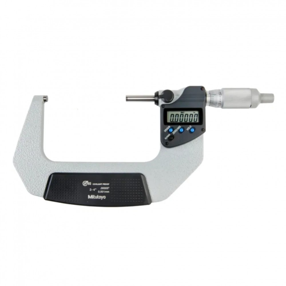 ดิจิตอลไมโครมิเตอร์  เฉพาะรุ่นไม่สามารถส่งข้อมูลเข้า PC  MITUTOYO Coolant Proof Micrometers with Ratchet Thimble  Without SPC Output   Series 293  293 347 30 ยาว 3 4  75 100มิล