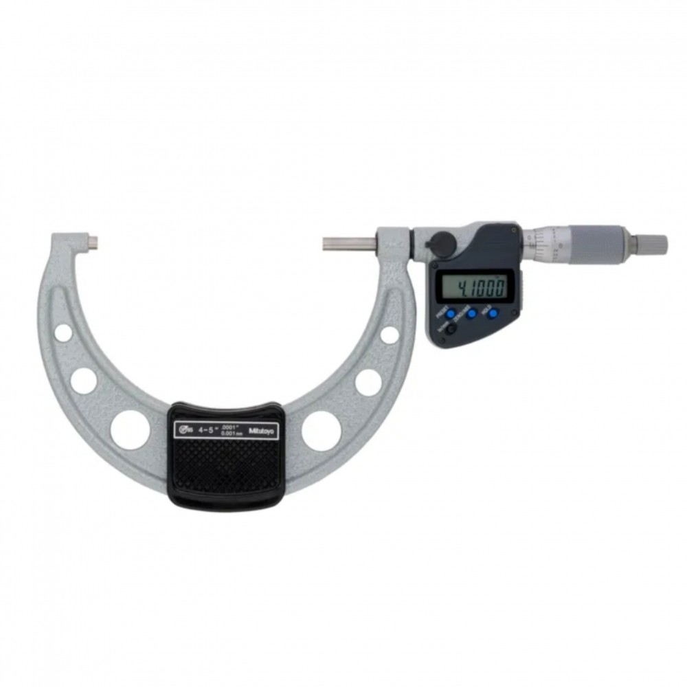 ดิจิตอลไมโครมิเตอร์หน่วยมิลและนิ้วพร้อมช่องเสียบสัญญาณ MITUTOYO Coolant Proof Micrometers Ratchet Stop Type with SPC Output 293 350 30