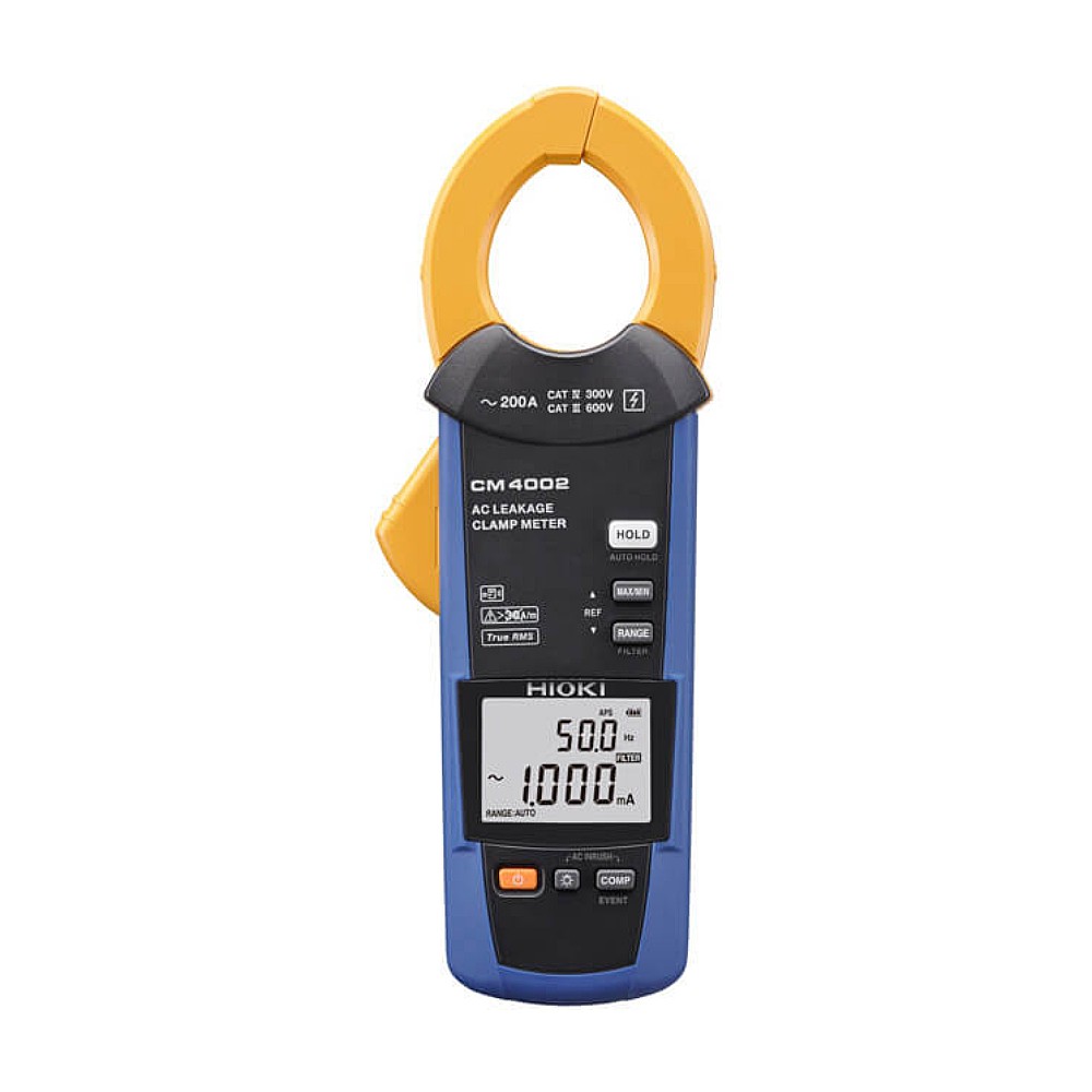 ชุดแคลมป์มิเตอร์วัดกระแสรั่ว HIOKI CM4002 KIT ขนาด 0 06mA 200A ปากคีบ 40 มม 
