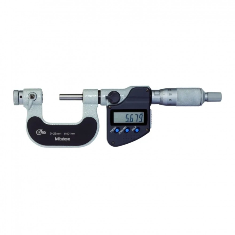 ดิจิตอลไมโครมิเตอร์เช็คเกลียวแบบเปลี่ยนหัววัด MITUTOYO Digital Screw Thread Micrometers Interchangeable Anvil  Series 326  326 251 30 ยาว 0 25มิล