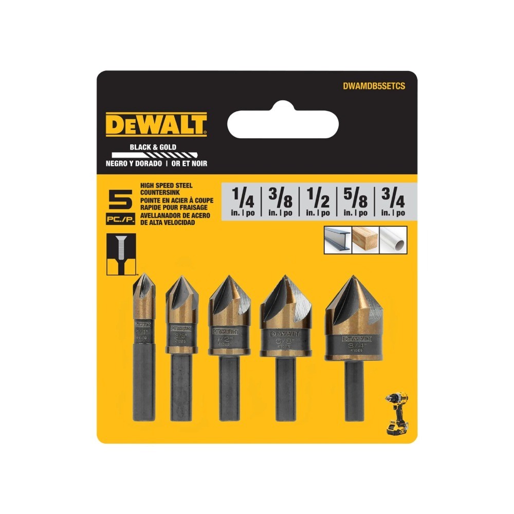 ดอกเจาะเหล็ก DEWALT DWAMDB5SETCS  5 ชิ้น 