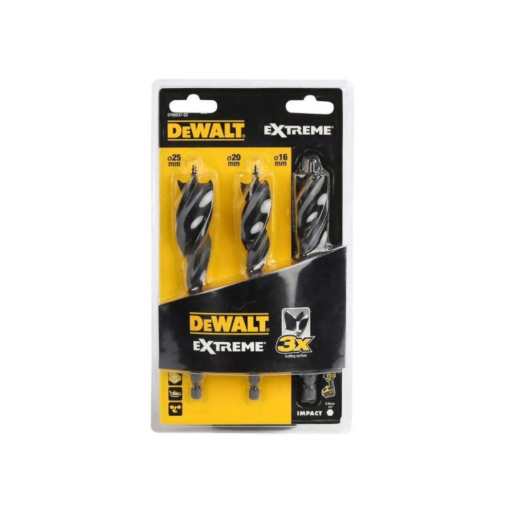 ดอกสว่านเจาะไม้ DEWALT DT90237 QZ  3 ชิ้น 