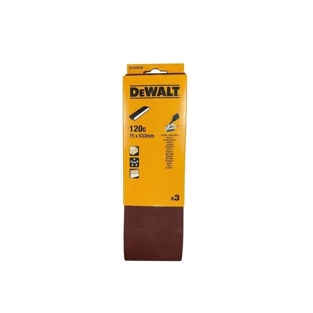 กระดาษทรายสายพาน 75 x DEWALT DT3378 QZ 533 มม  120 กรัม