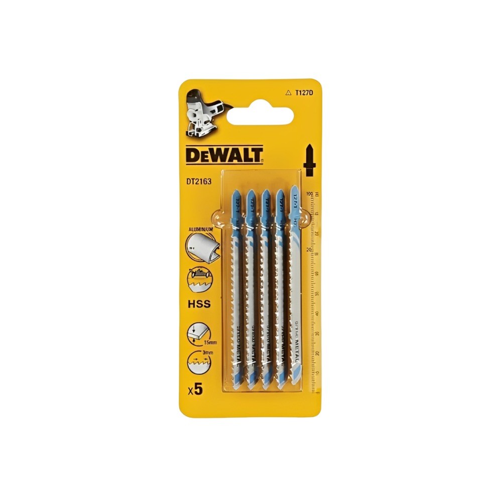 ใบเลื่อยจิ๊กซอว์ตัดอลูมิเนียม DEWALT DT2163 QZ ความยาว 100 มม  แพ็ค  5 ชิ้น 