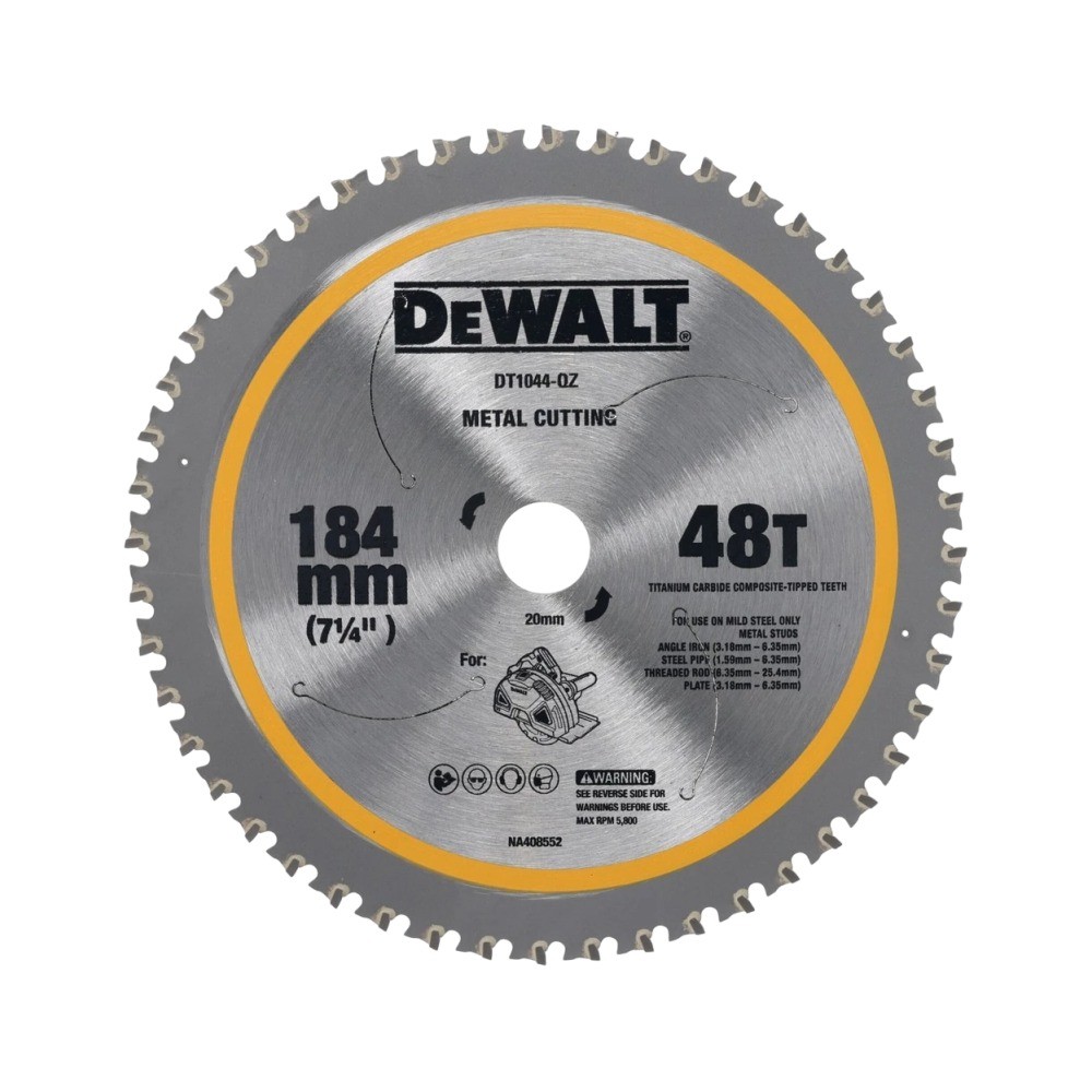 ใบเลื่อยวงเดือนตัดเหล็ก DEWALT DT1044 QZ ขนาด 184x20x1 6 มม 