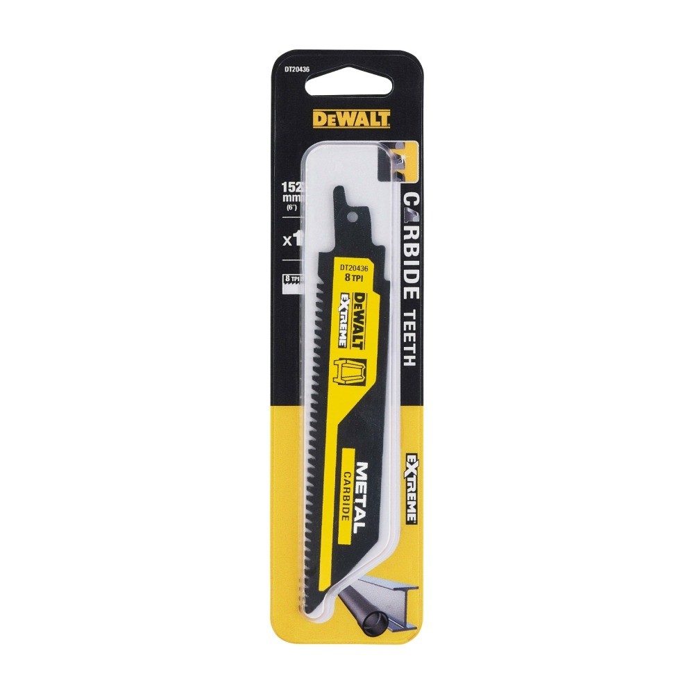 ใบเลื่อยชักฟันคาร์ไบด์ DEWALT DT20436 QZ 152 มม  8ฟัน