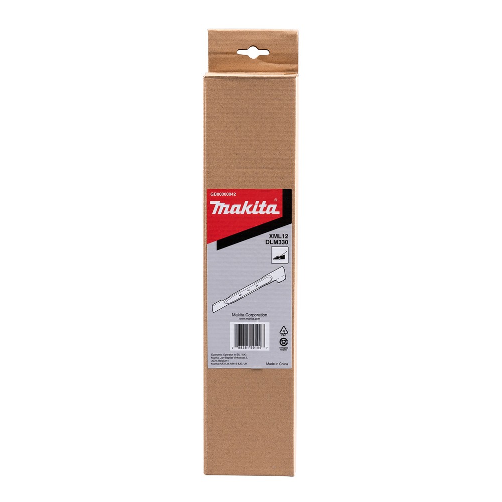 ใบมีดตัดหญ้า MAKITA GB00000042 BLADE ความยาว 330 มม  ชนิด 2 ฟัน สำหรับเครื่องตัดหญ้า DLM330