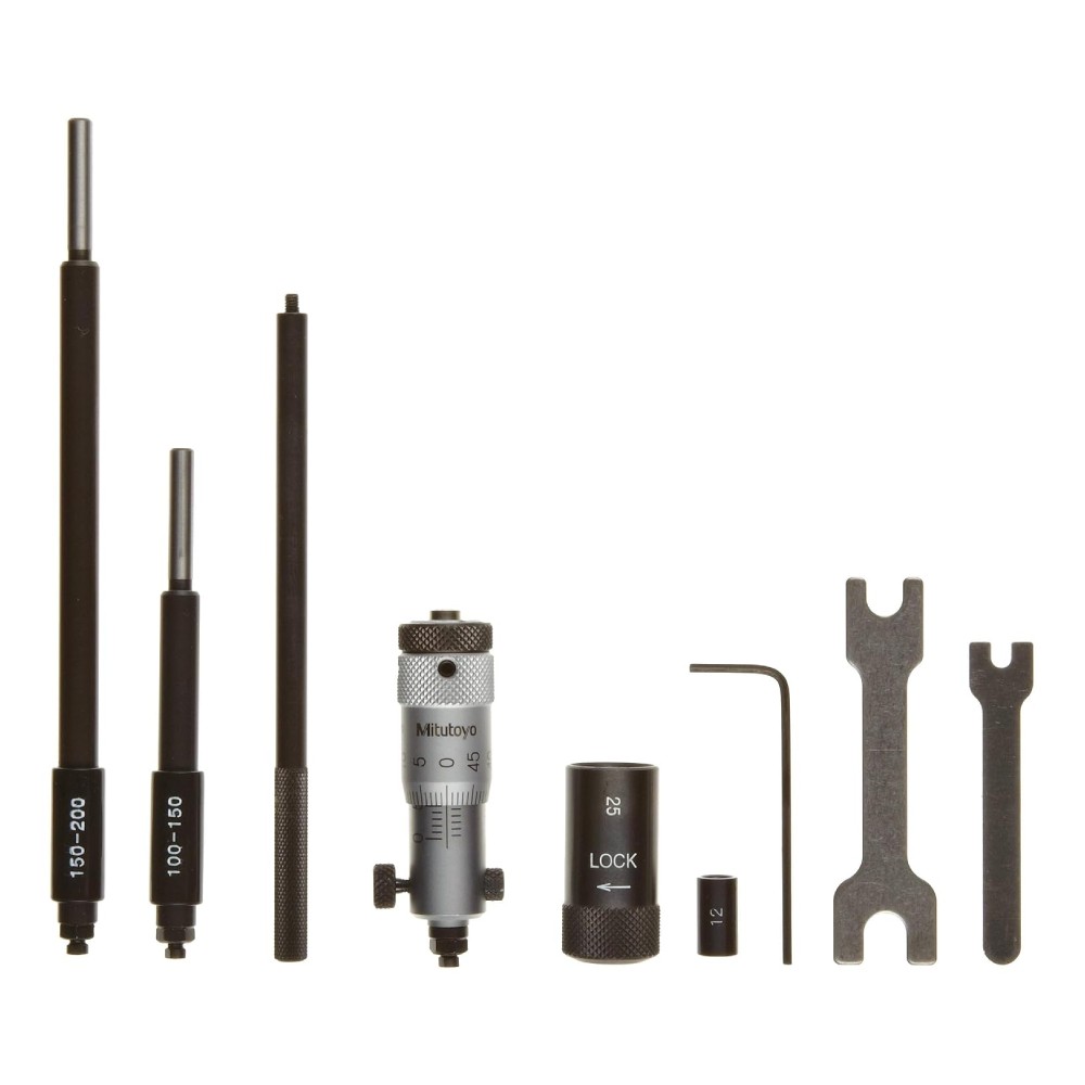 ไมโครมิเตอร์วัดใน MITUTOYO Inside Micrometers Interchangeable Rod Type  Series 141  141 211 ขนาด 50 200มิล  ตาร์ไบด์ 