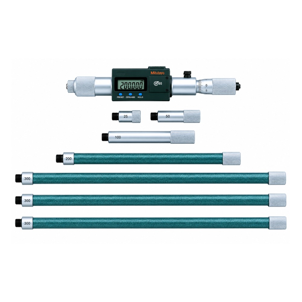 ดิจิตอลไมโครมิเตอร์วัดใน MITUTOYO Digital Tubular Inside Micrometers Extension Rod Type  Series 337  337 302 ขนาด 200 1500มิล