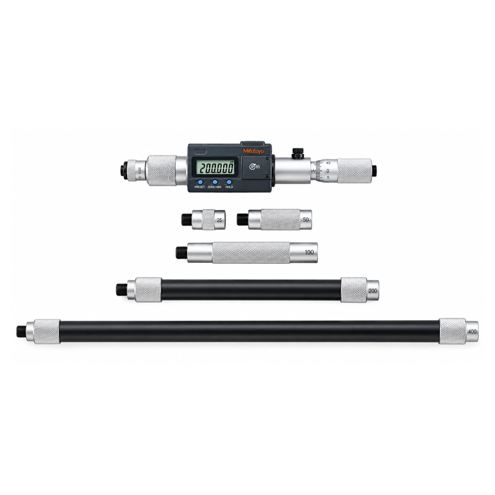 ดิจิตอลไมโครมิเตอร์วัดใน MITUTOYO Digital Tubular Inside Micrometers Extension Pipe Type  Series 339  339 301 ขนาด 200 1000มิล