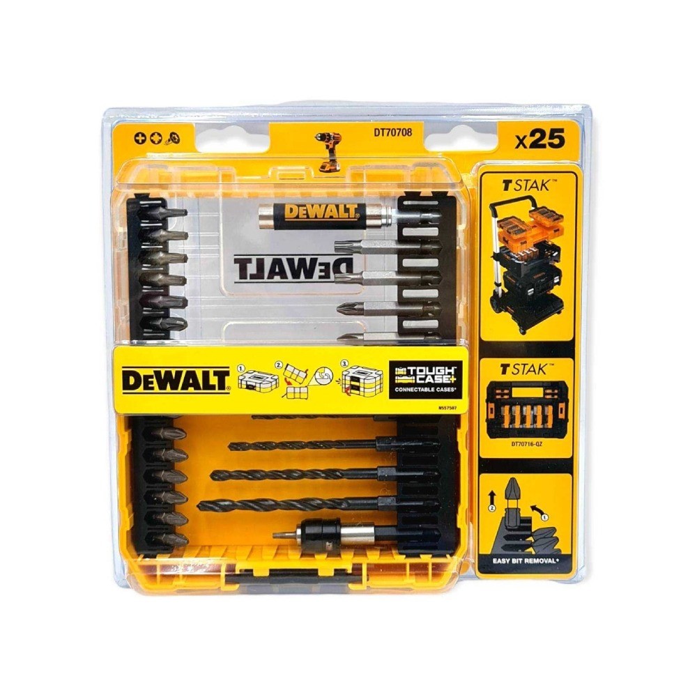 ชุดดอกสว่าน ดอกไขควง DEWALT DT70708 QZ  25 ชิ้น 
