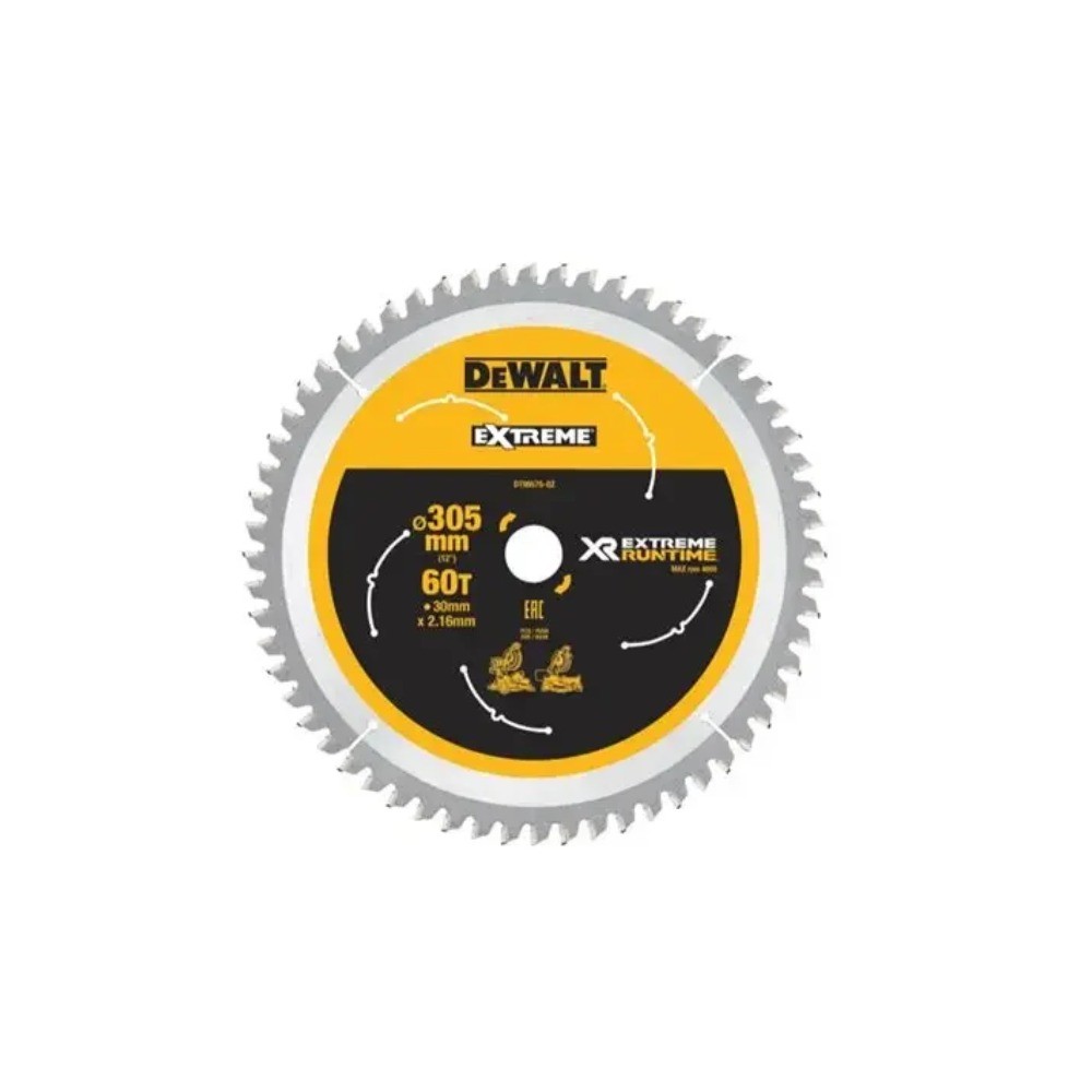 ใบเลื่อยวงเดือนตัดไม้ DEWALT DT99576 QZ ขนาด305 มม   78ฟัน