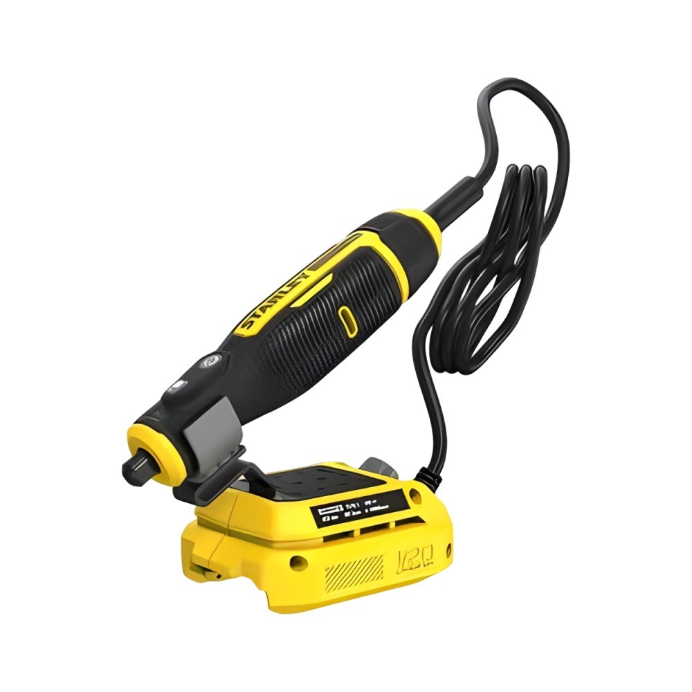 เครื่องเจียรคอตรง STANLEY SCE030 KR ขนาดเล็กไร้สาย 20V พร้อมดอกเจียร  33 ชิ้น 