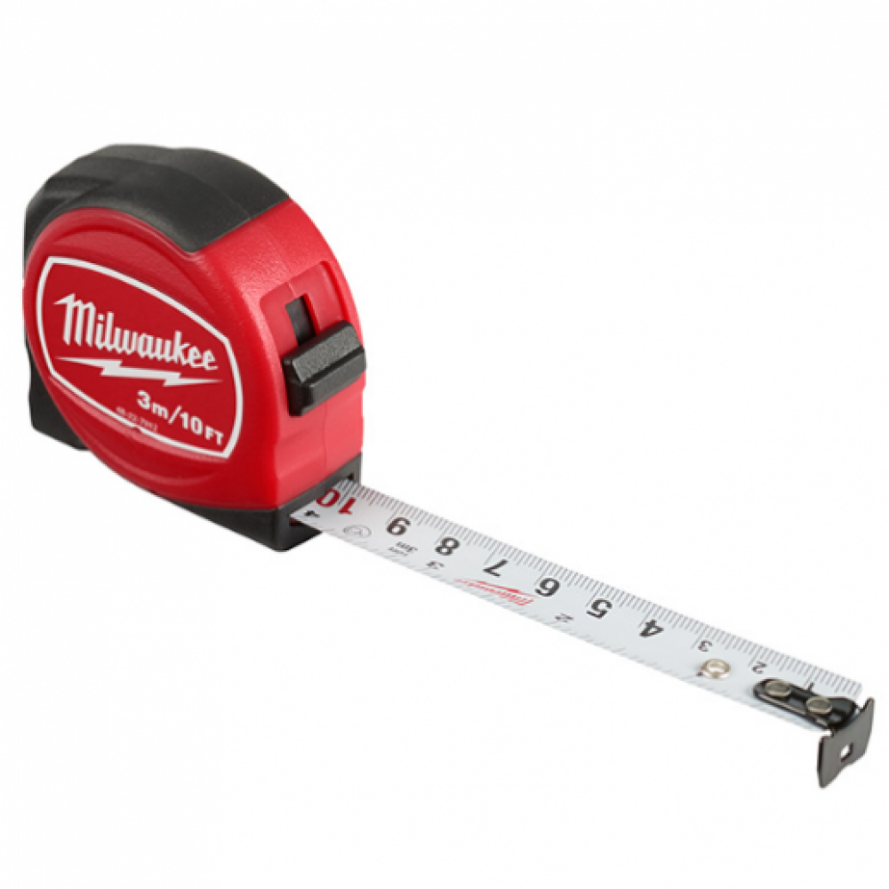 ตลับเมตร MILWAUKEE 3m/10ft tradesman Red Tape Measure ลดราคา iToolmart