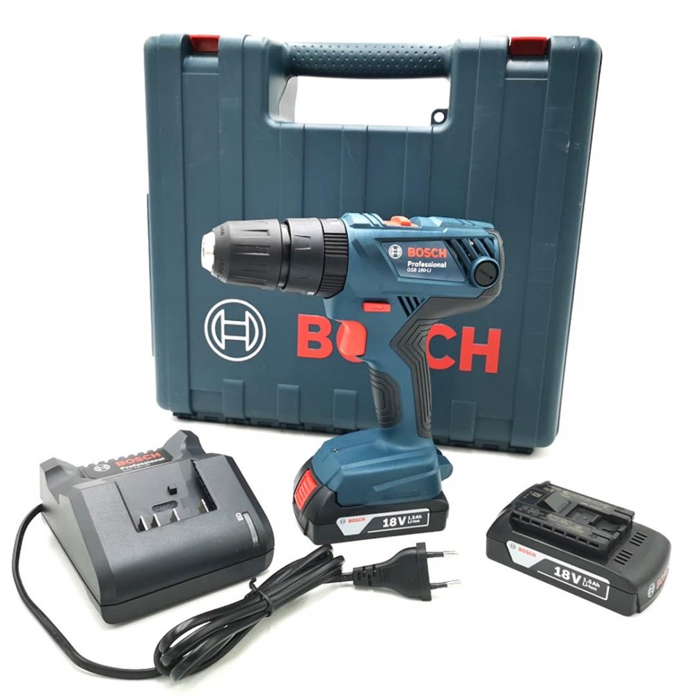 Bosch GSB 180-Li Cordless Hammer Drill 3/8" (10mm) 18V | Atelier-yuwa ...