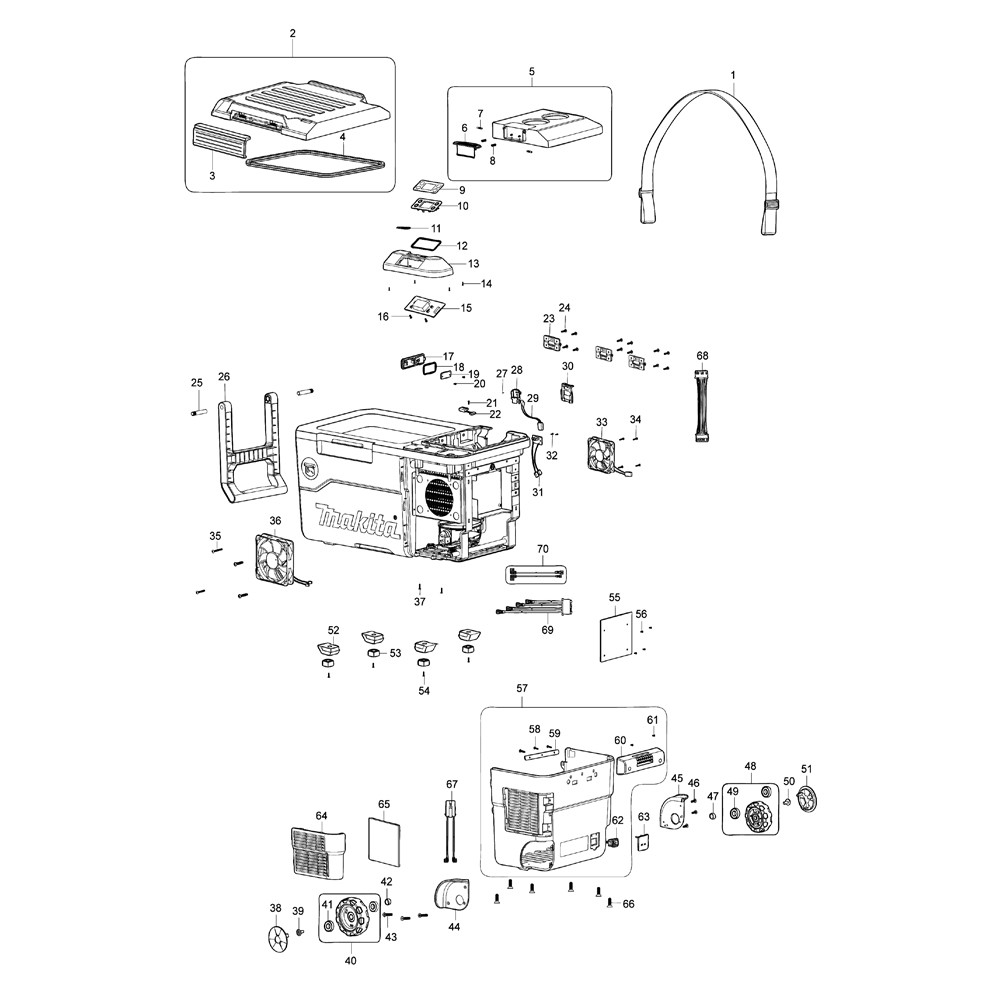 BATTERY COVER MAKITA CW001G