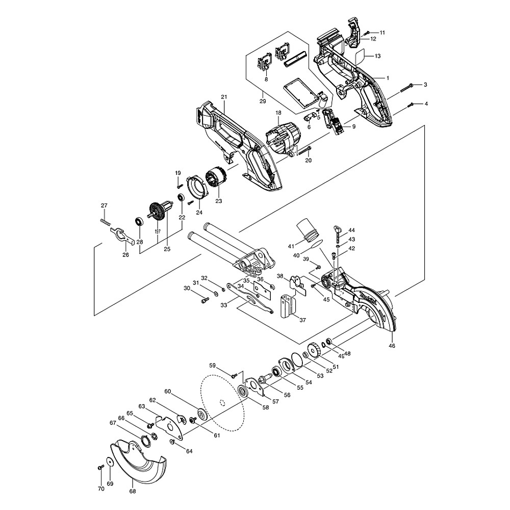 Borne De Rechange Makita 644808-8 - Pièce D'origine Compatible Avec Plusieurs Modèles D'outils
