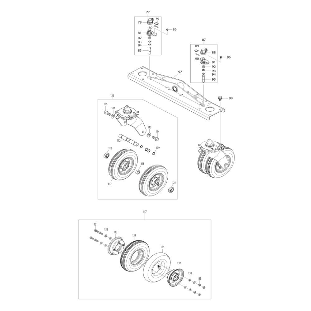 Outer lifter arm L MAKITA DCU601Z