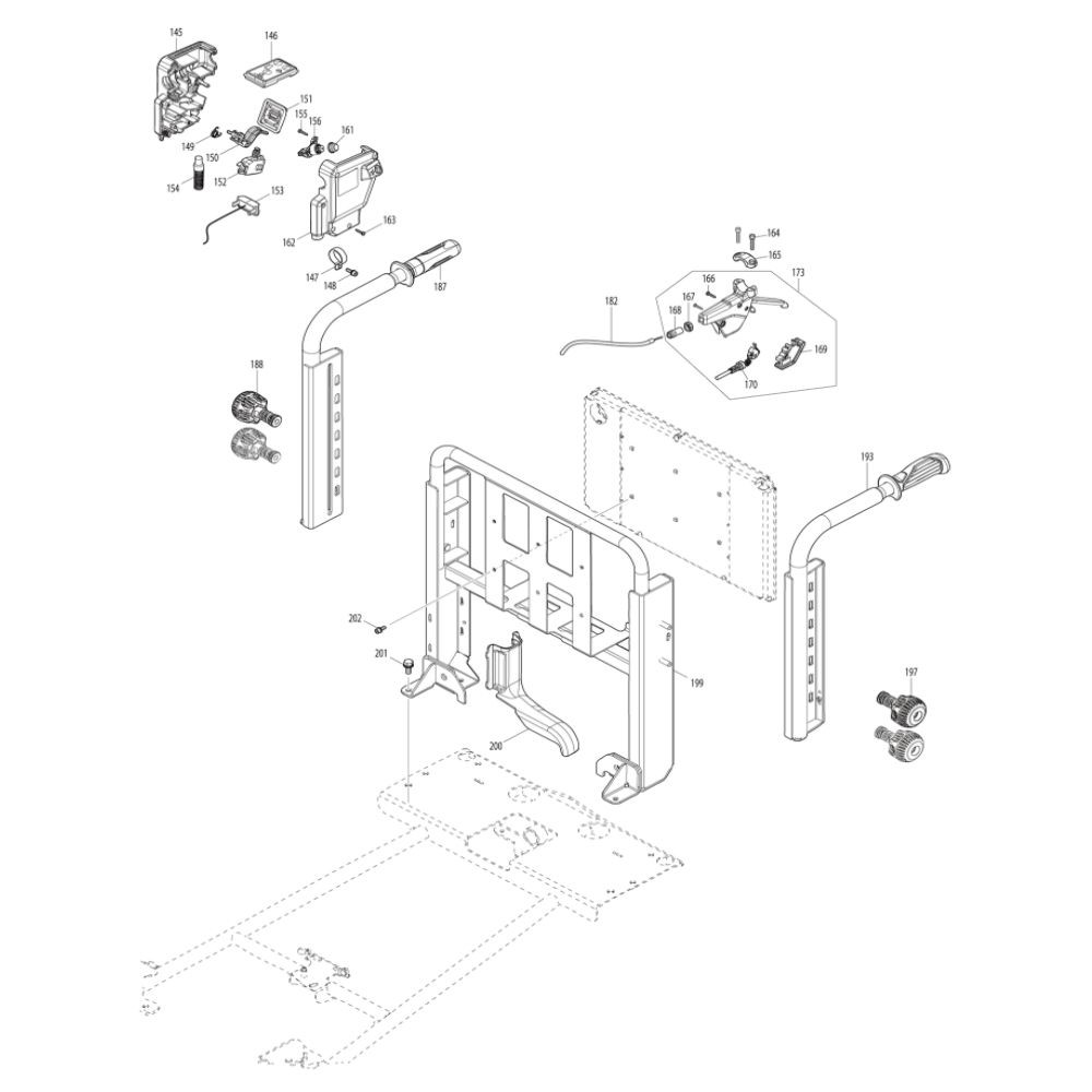 Outer lifter arm L MAKITA DCU601Z