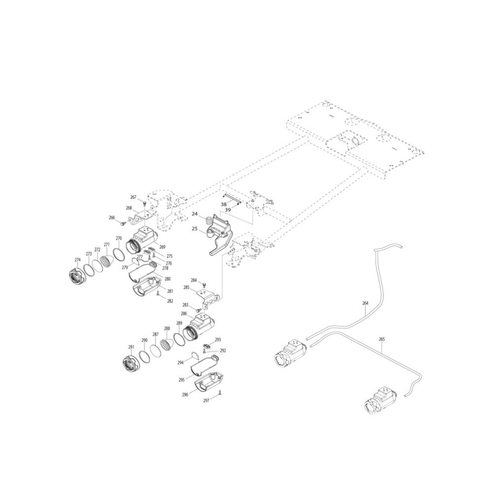 Outer lifter arm L MAKITA DCU601Z