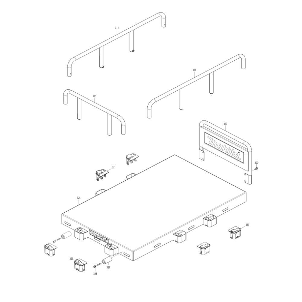Outer lifter arm L MAKITA DCU601Z