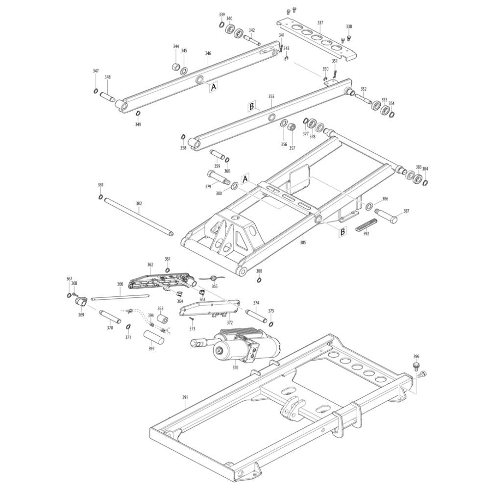 Outer lifter arm L MAKITA DCU601Z