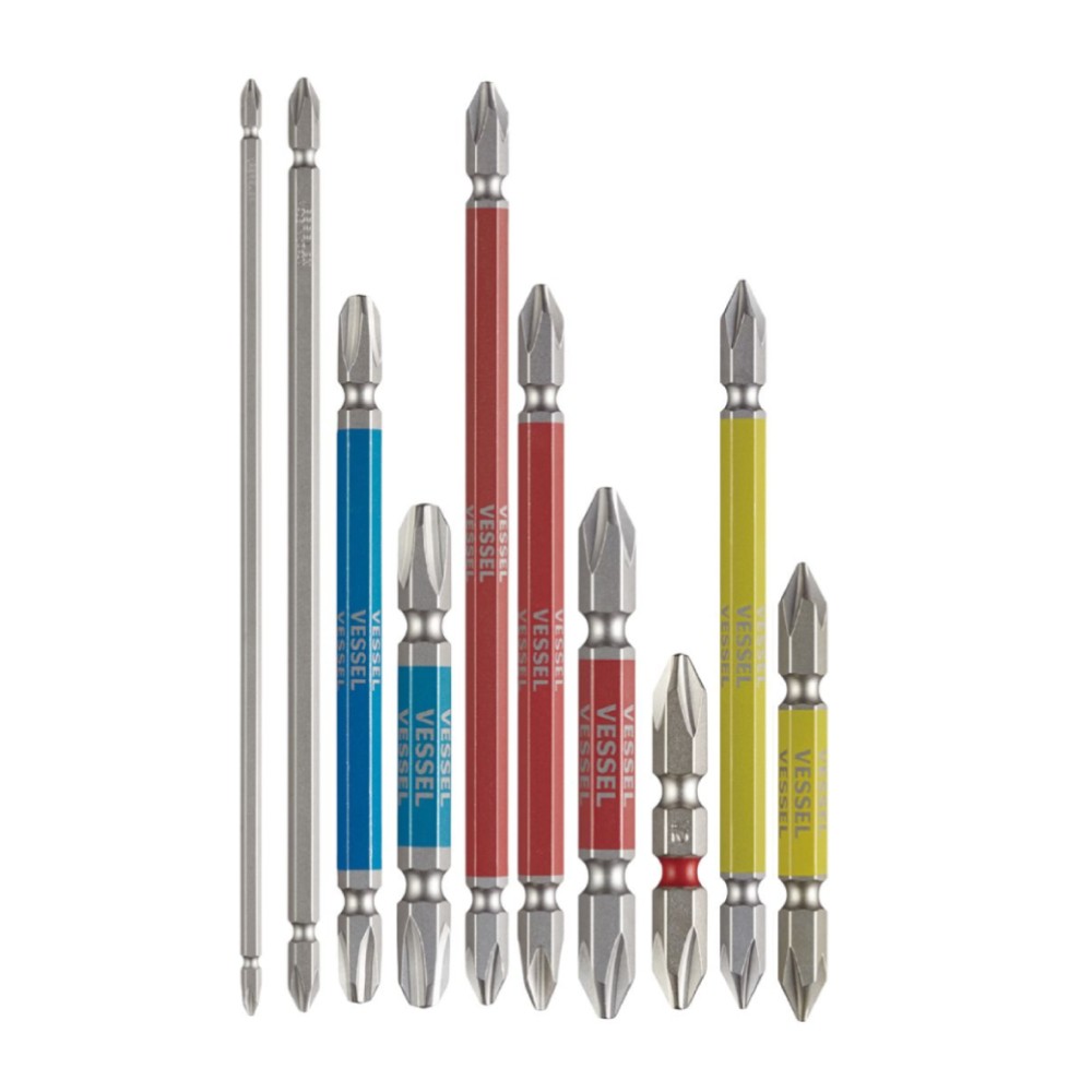 ดอกไขควงลมแฉก 2 ข้าง VESSEL GS14 Series ขนาด PH1 ลดราคา | iToolmart