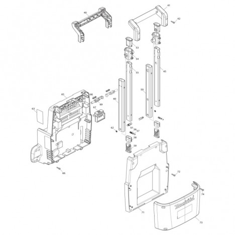 Rear housing assembly MAKITA HW001G - 2