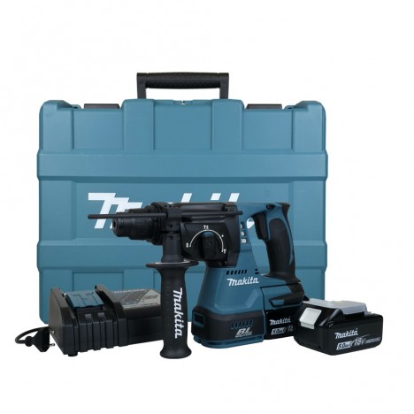 สว่านโรตารี่ไร้สาย MAKITA DHR242RTE 3 ระบบ 18V. พร้อมแบต 5.0Ah x2 + แท่นชาร์จเร็ว + กล่อง MAKPAC