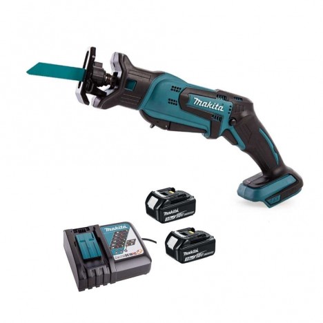 เลื่อยชักไร้สาย MAKITA DJR185RFE 18V. พร้อมแบต 3.0Ah x2 + แท่นชาร์จเร็ว