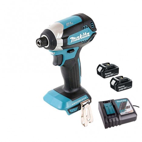 ไขควงกระแทกไร้สาย MAKITA DTD153RFE 18V. 170 Nm. มอเตอร์ไร้แปรงถ่าน พร้อมแบต 3.0Ah x2 + แท่นชาร์จเร็ว