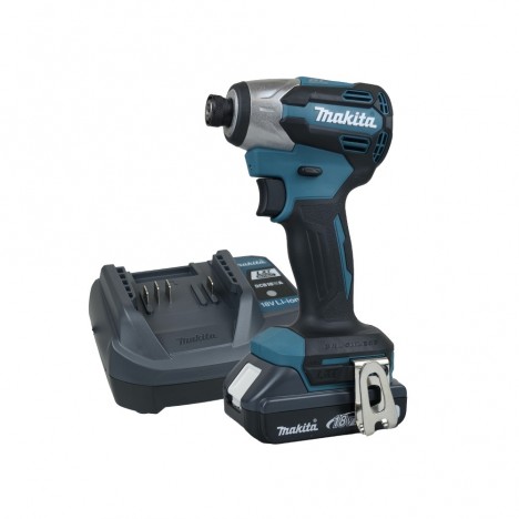 ไขควงกระแทกไร้สาย MAKITA DTD158WV 18V. พร้อมแบต 2.0Ah x1 + แท่นชาร์จ + กระเป๋า