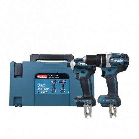 ชุดคอมโบไร้สาย MAKITA DLX2315JZ1 สว่านกระแทก DHP484Z + ไขควงกระแทก DTD171Z 18V. พร้อมกล่อง MAKPAC (ตัวเปล่า)