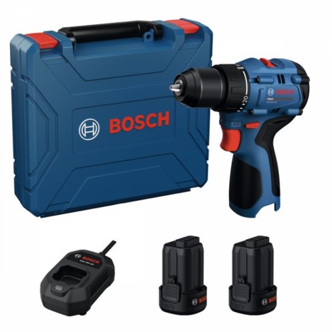 ชุดสว่านไขควงไร้สาย BOSCH GSR 16V-50 พร้อมแบต 2.0Ah x2 + แท่นชาร์จ BL MOTOR
