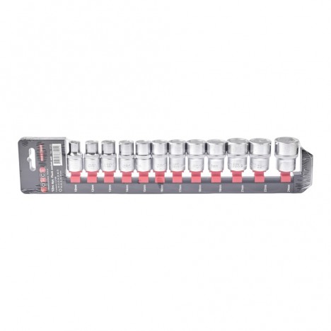 ชุดลูกบ็อกซ์ 6PT FORCE F131-4125 ขนาด 1/2 นิ้ว จำนวน 12 ชิ้น เบอร์ 10–24 มม.