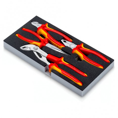 ชุดคีม KNIPEX VDE Chrome II 00 20 01 V21 พร้อมถาดโฟม (4 ชิ้น) - 2